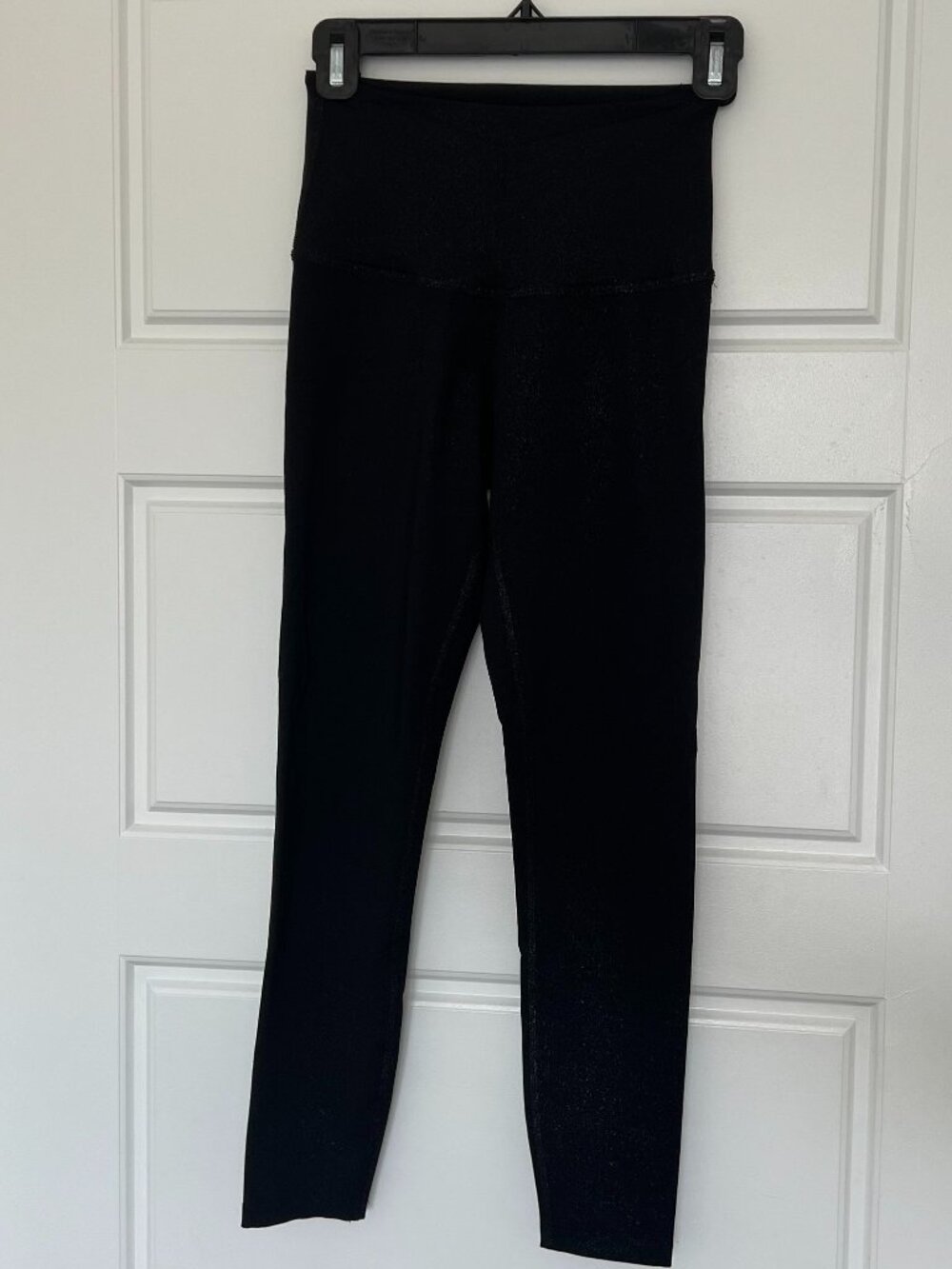 Beyond Yoga Spacedye Caught In The Midi High Waisted Legging Sz XS Black Shimmer